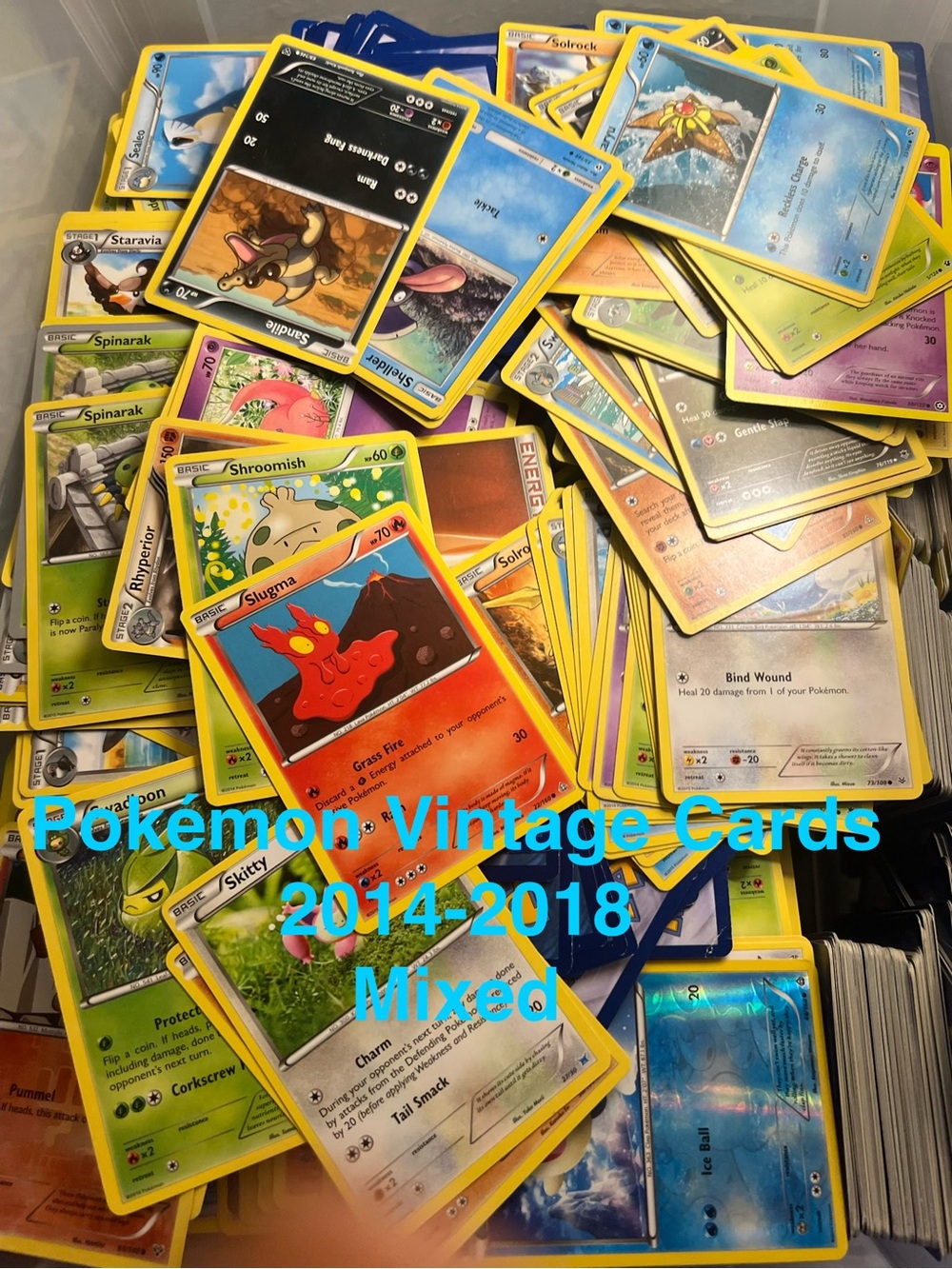 Pokemon Vintage Cards Mixed Lot (2014-2018) - Assorted Colors 10 Cards